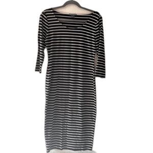 Chelsea & Theodore Stripe stretch dress